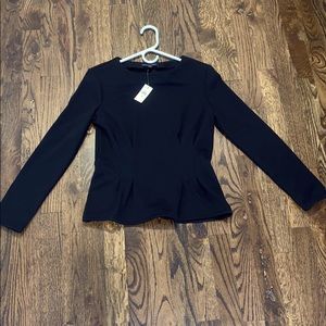 Banana Republic Black Peplum Top
